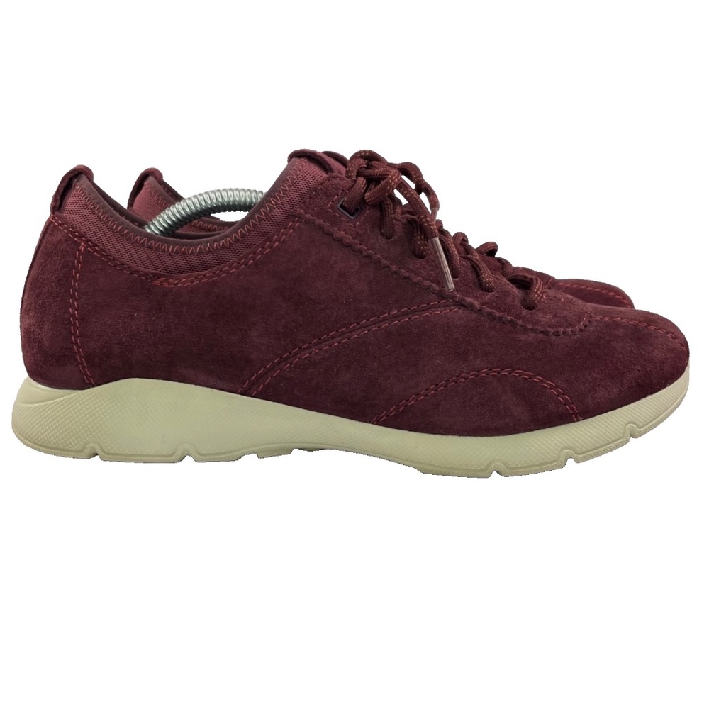 Dansko Audra Suede Low Top Sneaker Comfort Shoe Womens EU 39 US 8.5 - 9 Burgundy